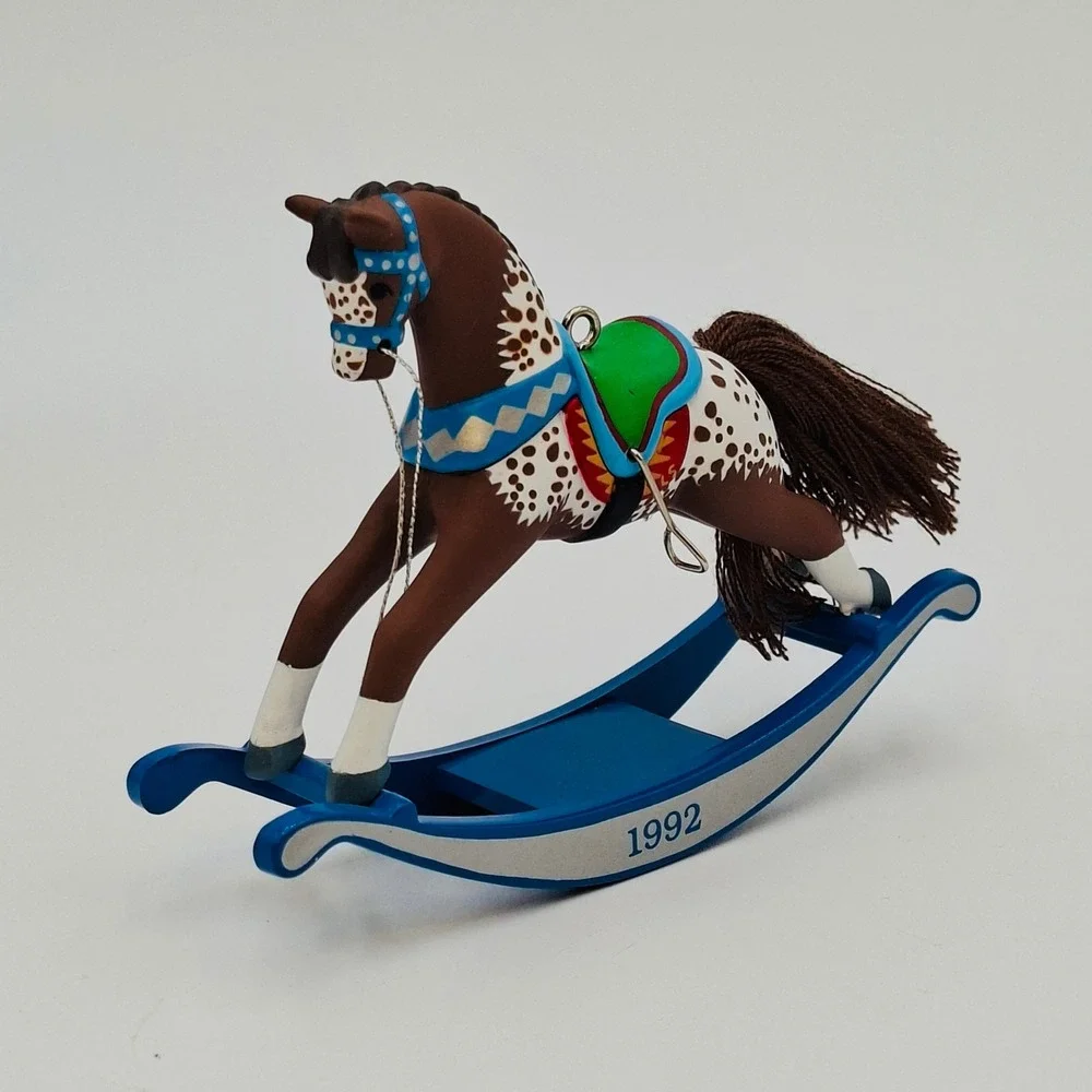 1992 Hallmark Keepsake Ornament #12 Rocking Horse Series MIB
